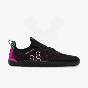 Sapatilhas Corrida Estrada Vivobarefoot Primus Lite Knit Feminino Obsidiana Rosa | BR212IR