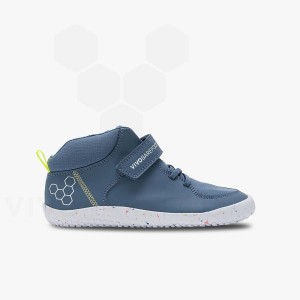 Sapatos Vivobarefoot Primus Ludo Hi Juniors Criança Azul Anil | BR027LQ