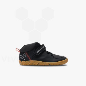 Sapatos Vivobarefoot Primus Ludo Hi Preschool Criança Obsidiana | BR032GY