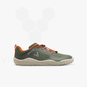Sapatos Vivobarefoot Primus Trail II FG Juniors Criança Verdes | BR026MM