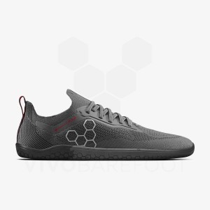 Tenis Treino Vivobarefoot PREORDER 'PRIMUS LITE KNIT JJF' Feminino Obsidiana Cinzentas Escuro | BR178QC