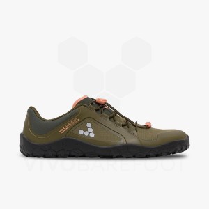 Tenis de Caminhada Vivobarefoot Primus Trail III All Weather FG Feminino Verde Oliva Escuro | BR263JE